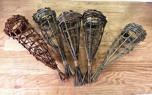 Foraging willow basket and willow suet feeder - April 17-18, 2027
